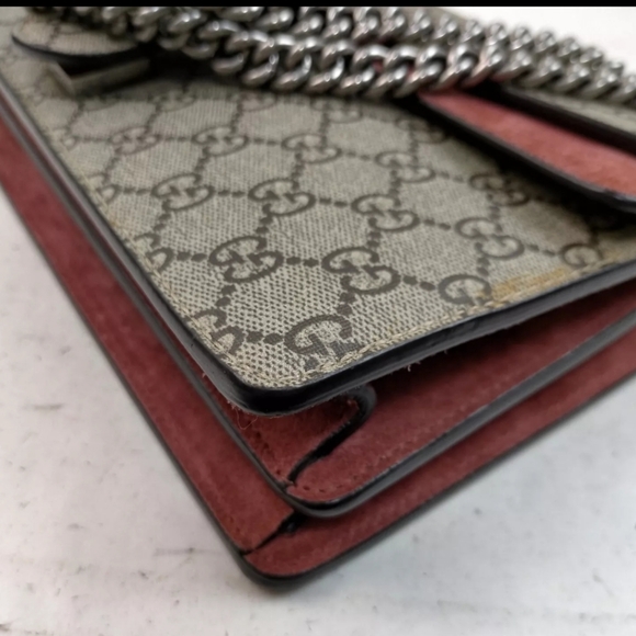 GUCCI Dionysus Blooms GG SupremeCanvas Chain Shoulder Bag Beige - Picture 6 of 17